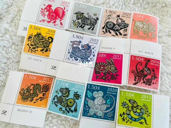 爱沙尼亚邮票十二生肖